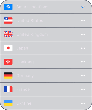 Premium Server Locations